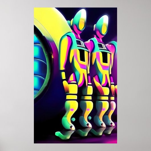 Tweeling van Meta-Evil Ken Gage Surrealisme Poster (Voorkant)