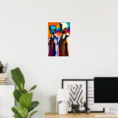 Tweeling van onzekerheid Ken Gage Surrealisme Poster (Thuiskantoor)