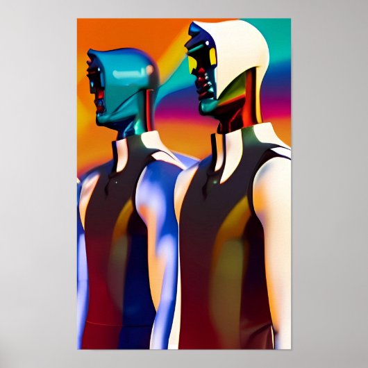 Tweeling van onzekerheid Ken Gage Surrealisme Poster (Voorkant)