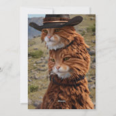 Tweeling van Whiskers: Onbreekbare Bond Feestdagenkaart (Achterkant)