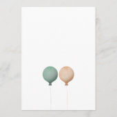 Tweeling verjaardagsfeest met twee schattige kitte kaart (Achterkant)