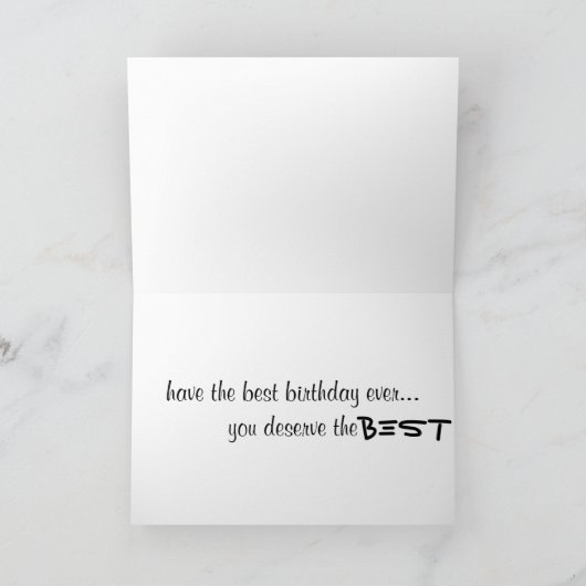 ***TWEELING*** VERJAARDAGSWENSEN VAN *PRATENDE VOE KAART (Binnen)