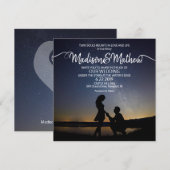 Tweeling Vlam Bruiloftsinvitaties Save The Date (Voorkant / Achterkant)