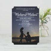 Tweeling Vlam Huwelijksuitnodiging Save The Date (Staand voorkant)