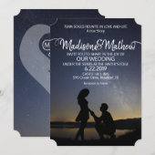 Tweeling Vlam Huwelijksuitnodiging Save The Date (Voorkant / Achterkant)