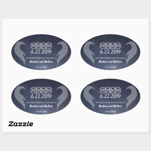 Tweeling Vlam Stickers (Vel)