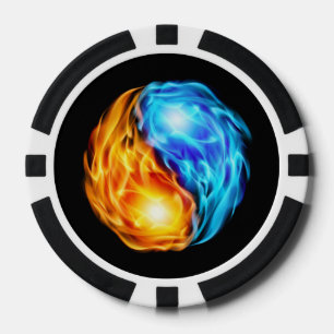 Tweeling Vlammen Pokerchips