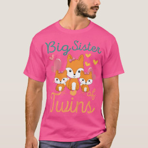 Tweeling vossen grote zus gepromoveerd tot grote z t-shirt