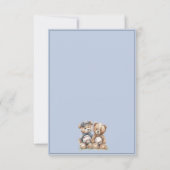 Tweeling Watercolor Teddys Kaart (Achterkant)