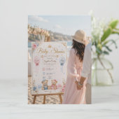Tweeling Welkomstbord Mockup Kaart (Staand voorkant)