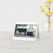 **TWEELING** WENS IK ZOU KUNNEN ZEGGEN GELUKKIGE V KAART (Gele Bloem)