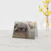 **TWEELING** WENS IK ZOU KUNNEN ZEGGEN GELUKKIGE V KAART (Gele Bloem)