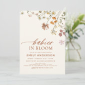 Tweeling Wildflower Baby's in Bloom Baby shower Kaart (Staand voorkant)