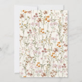 Tweeling Wildflower Baby's in Bloom Baby shower Kaart (Achterkant)