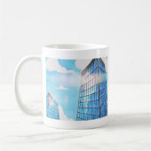 Tweeling wolkenkrabbers koffiemok (Links)