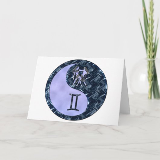 Tweeling Yin Yang Kaart (Voorkant)