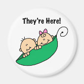 Tweeling Ze zijn hier Magneet (Voorkant)