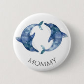Tweeling Zeedieren Baby Borrel Button Mama (Voorkant)