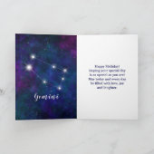 Tweeling Zodiac Constellation Gelukkige Verjaardag Kaart (Binnen)