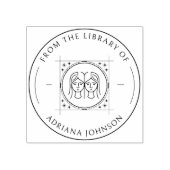 Tweeling Zodiac uit de bibliotheek van Custom Book Rubberstempel (Afrduk)