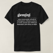 Tweeling ZodiacHumoristisch cadeau ontwerp T-shirt (Design voorkant)