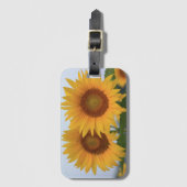 Tweeling Zonnebloemen Bagagelabel (Voorkant (verticaal))