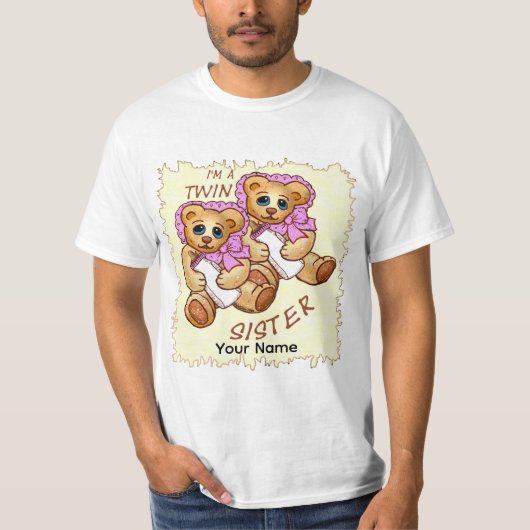 Tweeling Zus Beer T-shirt (Voorkant)