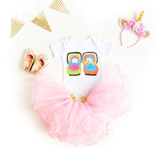 Tweeling Zusjes, Samen Geboren, Vriendinnen Voor H Romper