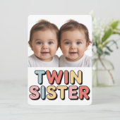 Tweeling zusters baby (Staand voorkant)