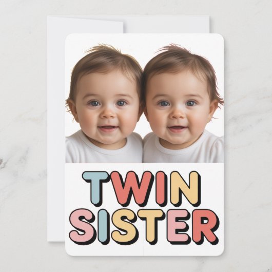 Tweeling zusters baby (Voorkant)