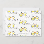 Tweeling Zwangere Zwangere Moeder Met Parasol Aankondiging (Achterkant)