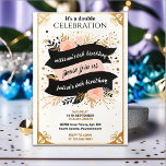 tweeling Zwart eenvoudig modern Joint 21st Verjaar Kaart<br><div class="desc">Vier het dynamische duo met onze Twin Black Simple Modern Joint 21st Birthday Invitation! Slank en stijlvol, deze uitnodiging geeft perfect de moderne geest van uw gezamenlijke viering weer. Ga met ons mee voor een avondje elegantie en feestvreugde terwijl we deze mijlpaal samen markeren. Bestel nu en laat de festiviteiten...</div>