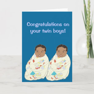 Tweelingbaby jongens kaart