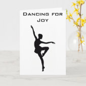 TWEELINGBALLERINA EN IK DANSEN VOOR JOY-BIRTHDAY KAART (Gele Bloem)