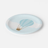 Tweelingbays in Baby shower voor luchtballon Papieren Bordje (Gekanteld)