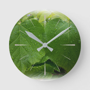 tweelingblad ronde klok