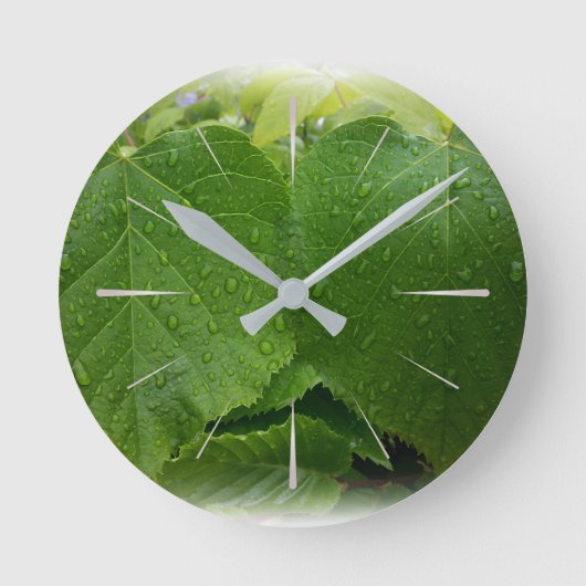 tweelingblad ronde klok (Voorkant)