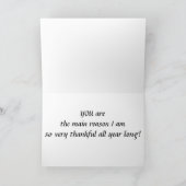 TWEELINGDANKBAAR VOOR JOU BIJ THANKSGIVING EN ALTI FEESTDAGEN KAART (Binnen)