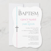 Tweelingdoopuitnodiging Kaart (Voorkant)