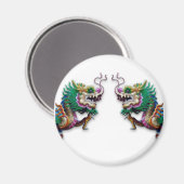 Tweelingdragons Magneet (Voorkant / Achterkant)