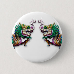 Tweelingdragons Ronde Button 5,7 Cm