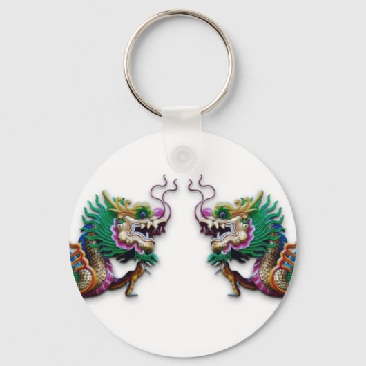 Tweelingdragons Sleutelhanger (Voorkant)