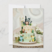 Tweelingen 1e verjaardag uitnodigingen (Achterkant)