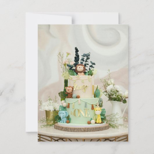 Tweelingen 1e verjaardag uitnodigingen (Achterkant)