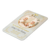 Tweelingen 1e verjaardag uitnodigingen magneet (Linkerzijde)