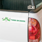 Tweelingen Aan Boord Bumpersticker (Op Truck)