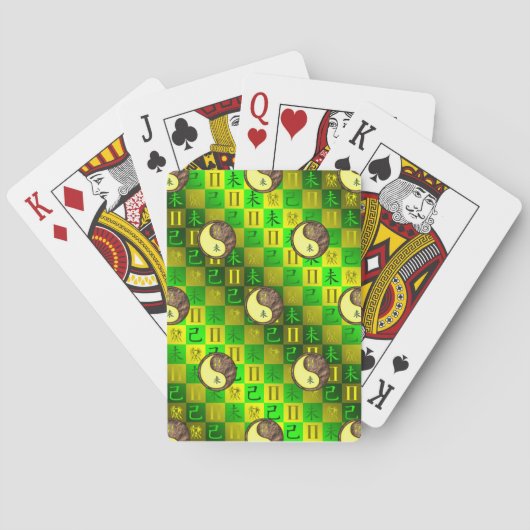 Tweelingen & Aard Geit Pokerkaarten (Achterkant)