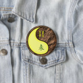Tweelingen & Aard Geit Ronde Button 7,6 Cm (In situ)