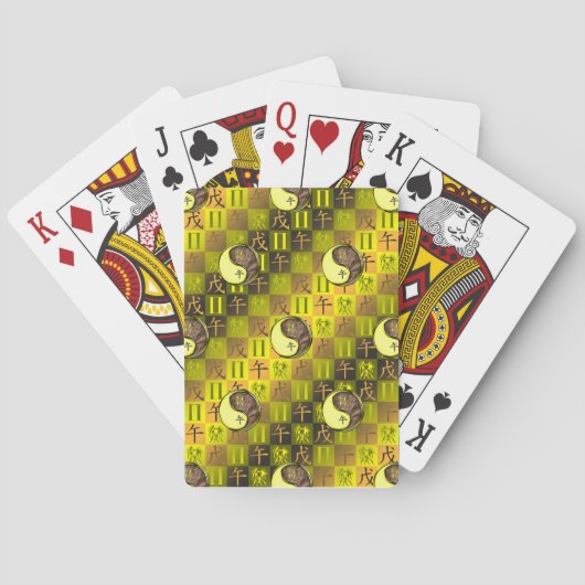 Tweelingen & Aard Paard Pokerkaarten (Achterkant)