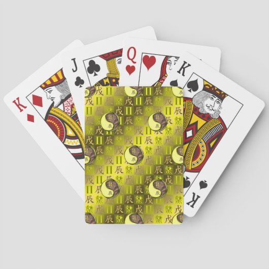 Tweelingen & Aarddraak Pokerkaarten (Achterkant)
